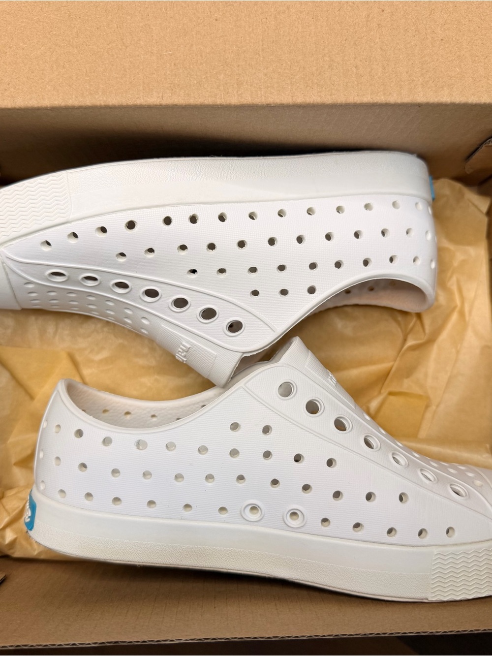 Native Jefferson Perforated Clog - White
